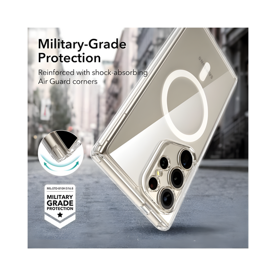 HR CASES SAMSUNG GALAXY S24 ULTRA (MGMETL-S24UL-CLR)