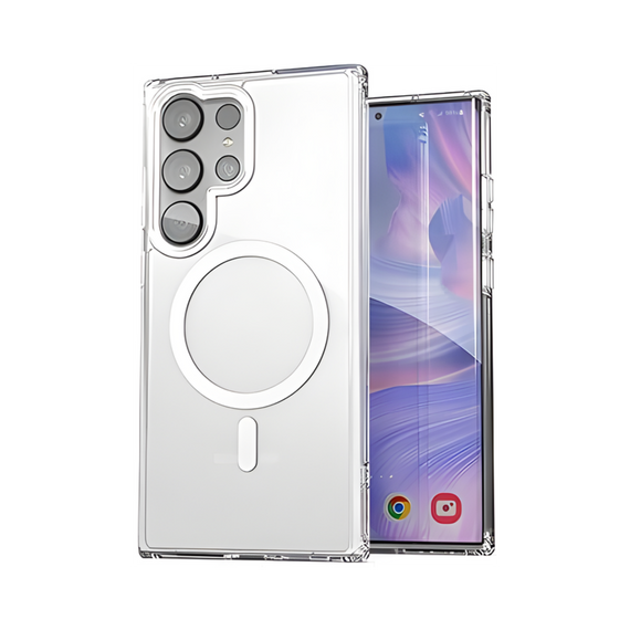 HR CASES SAMSUNG S23 THICK TRANSPARENT MAGNETIC CIRCLE (MGTRNS-S23-CLR)