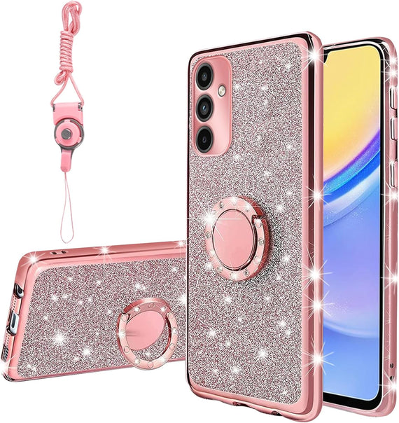 HR CASES SAMSUNG A15 5G METKASE LUXURY WALLET (MKWLT-A15-RGOLD)