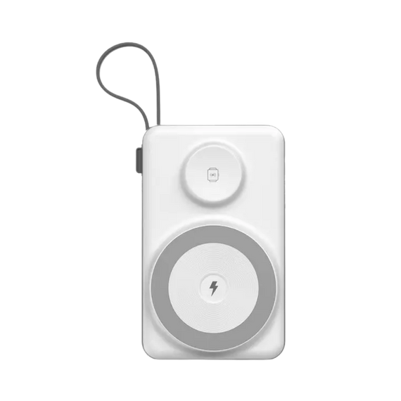 CHOETECH 10000MAH MAGNETIC WIRELESS CHARGER POWER BANK (B695-GW) WHITE
