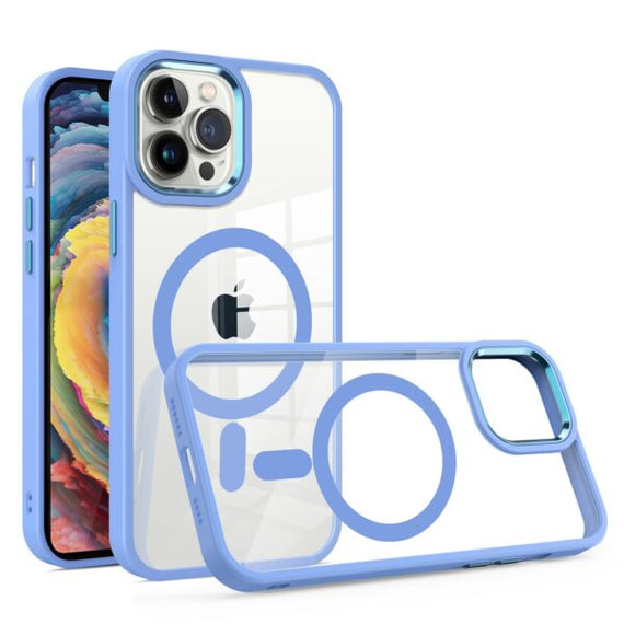 HR CASES IPHONE 13/14 CORE [MAGNETIC CIRCLE] COLORFUL BUTTONS (MGCORE-IP14-BLUE)