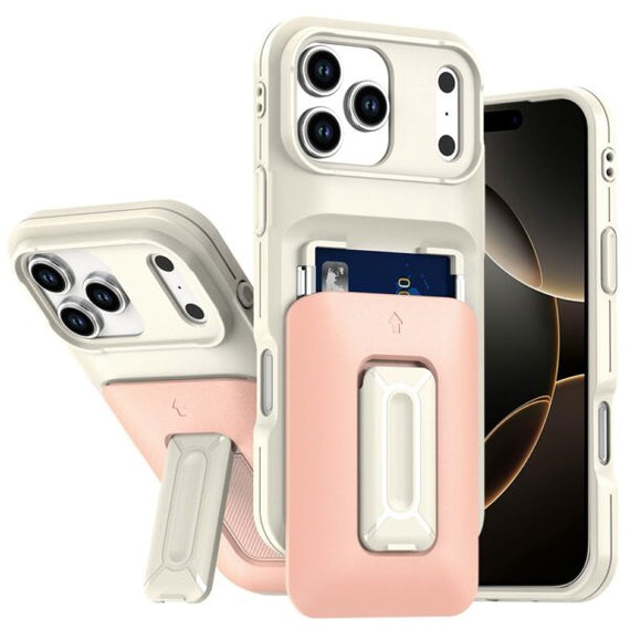 HR CASES APPLE IPHONE 17 PRO MAX BEIGE+LIGHT PINK  (QB4D-17MAX-BGLPK)