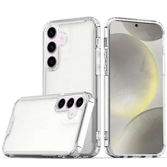 HR CASES SAMSUNG S25 / S24 CLEAR+CLEAR (QBCLTPU-S25-CLRCLR)