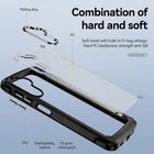 HR CASES A15 5G ULTIMATE CASEX TRANSPARENT HYBRID CASE WITH METAL BUTTONS AND CAMERA EDGES (QBCASEX-A15-BK)